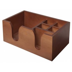 Bar Caddy dunkles Holz