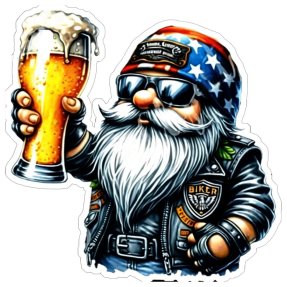 Barschild Biker 45x45 cm