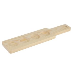 Holzbrett für Bierverkostung