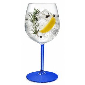 Gin & Tonic Kunststoffglas blauer Stiel/Fuß 58 cl – Tritan