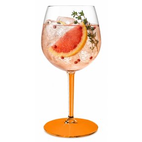 Gin & Tonic Kunststoffglas Orange Stiel/Fuß 58 cl – Tritan