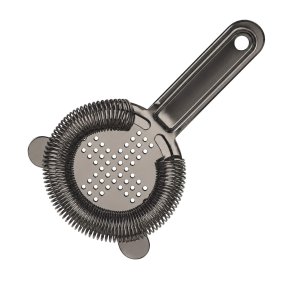 Cocktailsieb Hawthorne Gun Metal schwarz