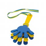 Handklatsche blau-gelb