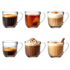 La Rochère Ouessant Kaffeeglas mit Henkel 27 cl – 6er-Set