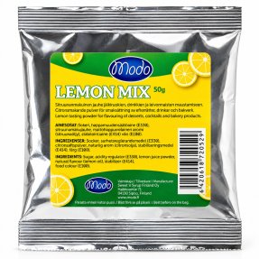 Modo Lemon Mix 50 g – Frische Zitronenmischung für Getränke und Backwaren usw