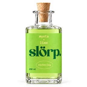 Slörp Zuckersirup Minze + Limette 25 cl