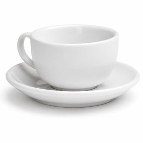 Retro Espressotasse mit Untertasse im 2er-Pack