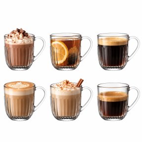 La Rochère Ouessant Kaffeeglas mit Henkel 27 cl – 6er-Set