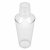 Dreiteiliger Cocktailshaker aus Kunststoff, transparent