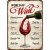 Barschild World of Wine 20x30 cm