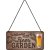 Barschild Welcome to the beer garden 10x20 cm