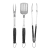 BBQ Grill-Set 3-teilig Dorre