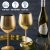Goldglas Weinglas - Cocktailglas in Gold 50 cl 2er-Pack