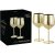 Goldglas Weinglas - Cocktailglas in Gold 50 cl 2er-Pack