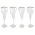 Open Up Champagnergläser 20 cl mit Goldrand 4er-Pack Chef & Sommelier