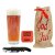 Weihnachtsgeschenkpaket mit Öffner, Pastillen und Oppigårds Bierglas 40 cl.