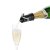 Champagnerverschluss mit Ausgießer – Schwarz