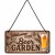Barschild Welcome to the beer garden 10x20 cm