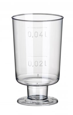 Schnapsglas aus Kunststoff 4 cl, 20er-Pack