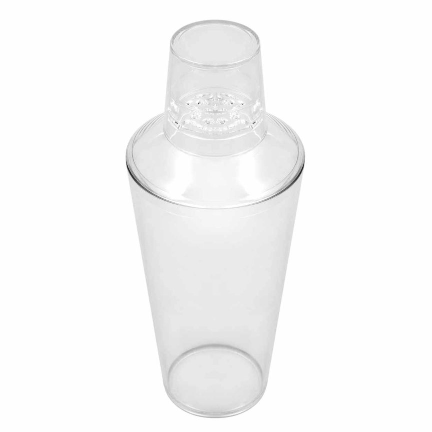 Zoombild von Dreiteiliger Cocktailshaker aus Kunststoff, transparent