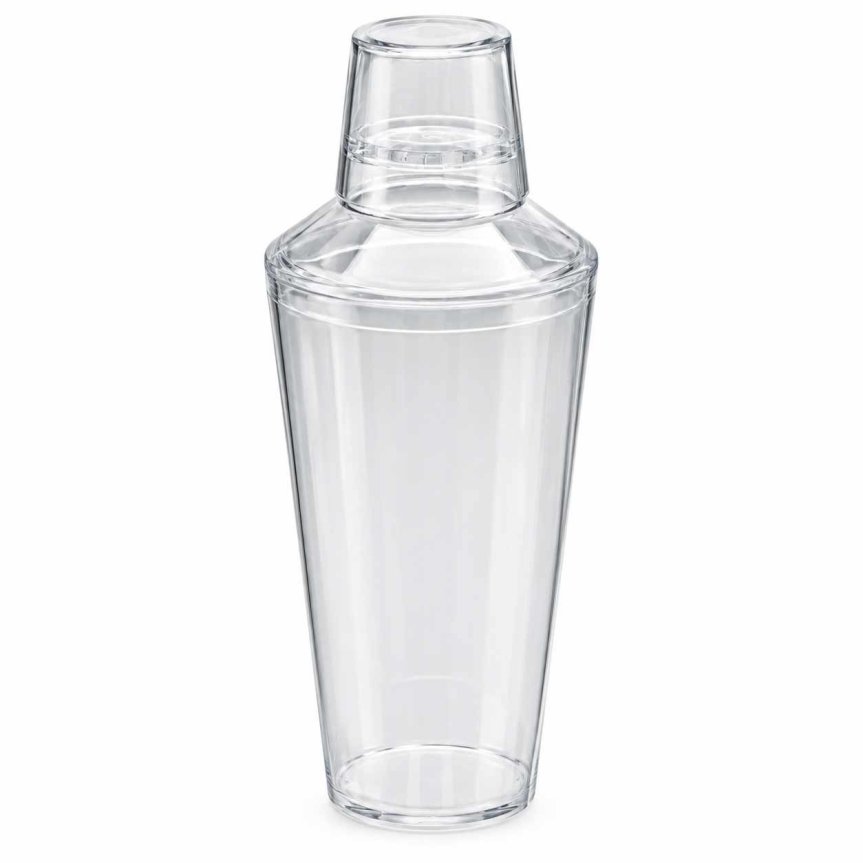 Zoombild von Dreiteiliger Cocktailshaker aus Kunststoff, transparent