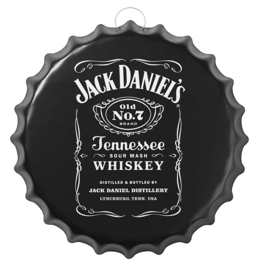 Väggskylt i metall, Jack Daniels