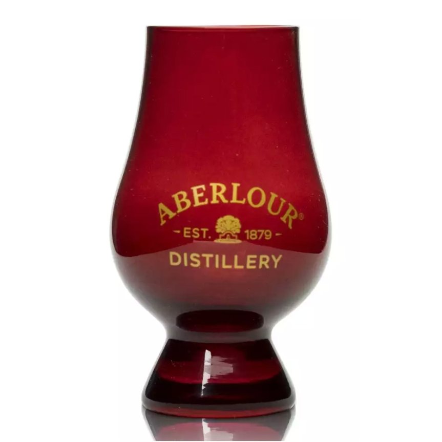 Aberlour rött Glencairn whiskyglas