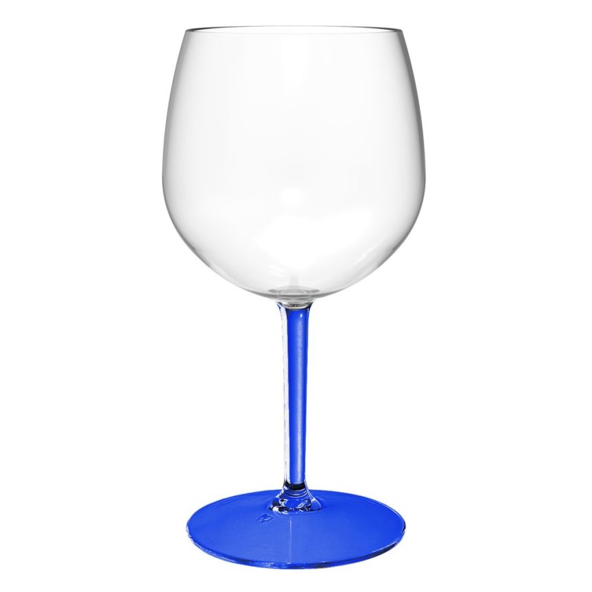 Gin & Tonic Kunststoffglas blauer Stiel/Fuß 58 cl – Tritan