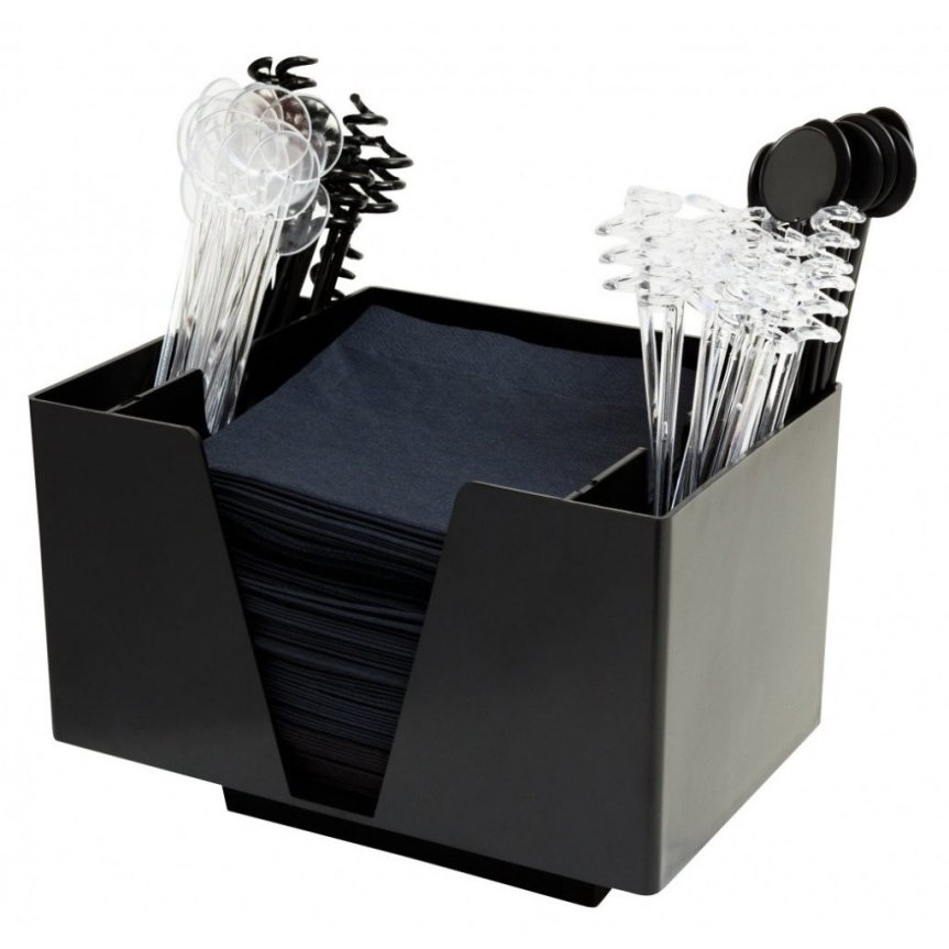 Bar Caddy eckig schwarz