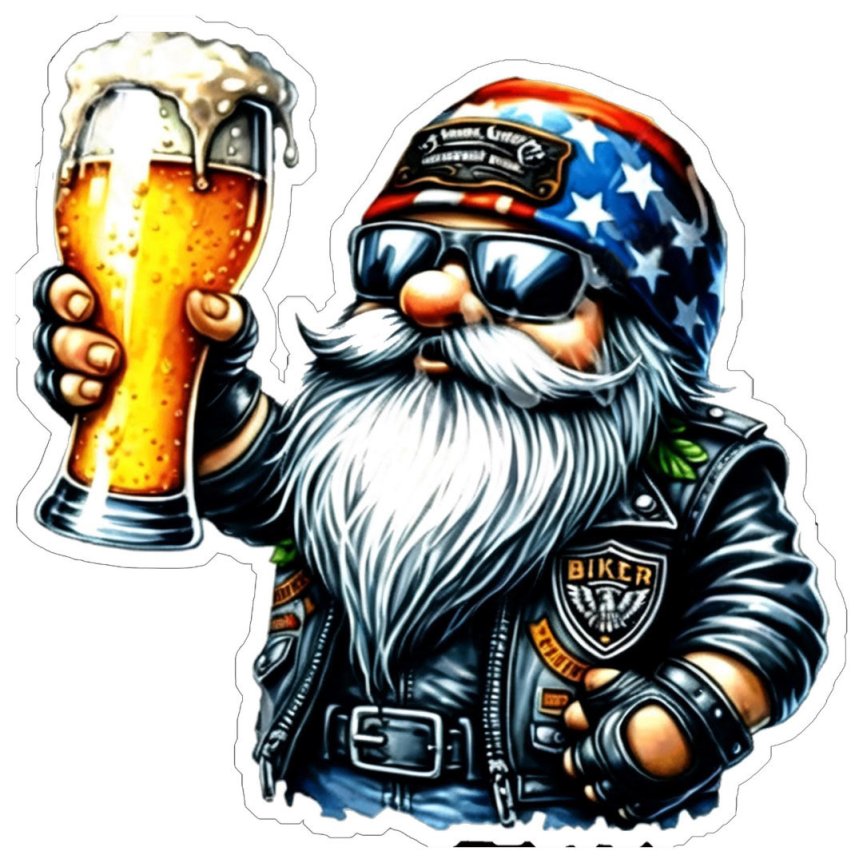 Barschild Biker 45x45 cm