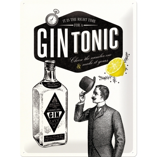 Barschild Gin & Tonic 30x40 cm