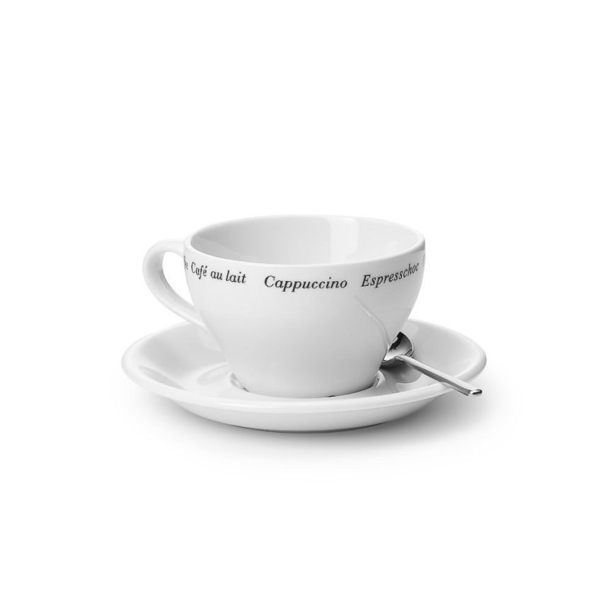 Barista Cappuccino-Tasse mit Untertasse im 2er-Pack