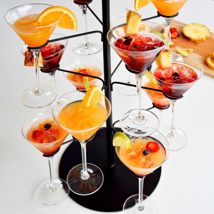 Cocktailbaum für 12 Gläser