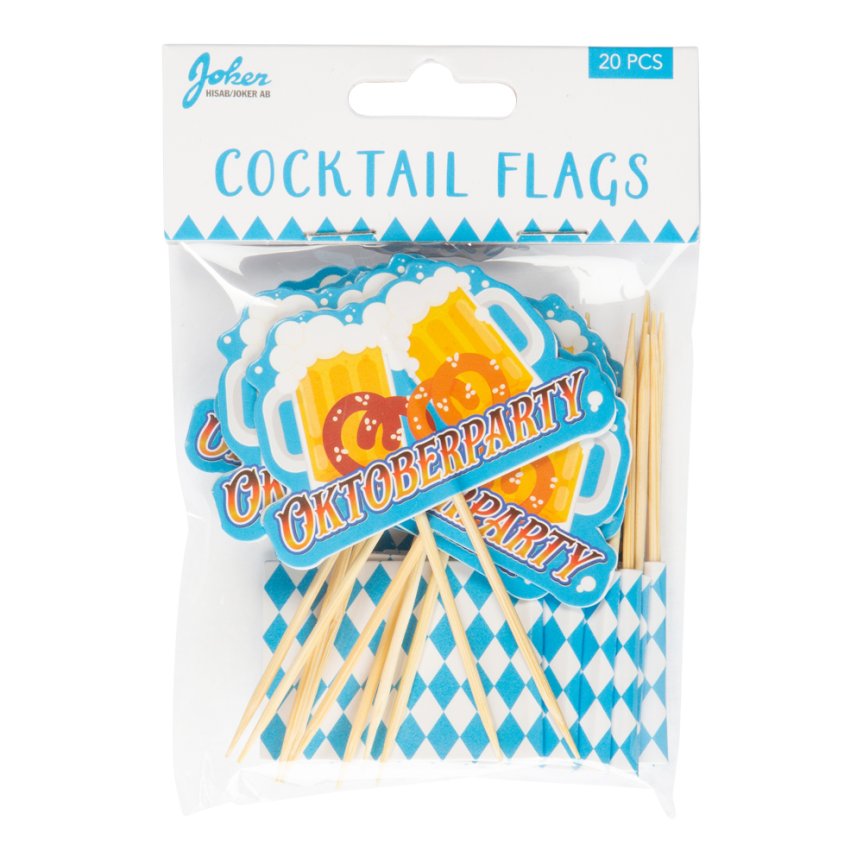 Oktoberfest Cocktailfähnchen 20er-Pack