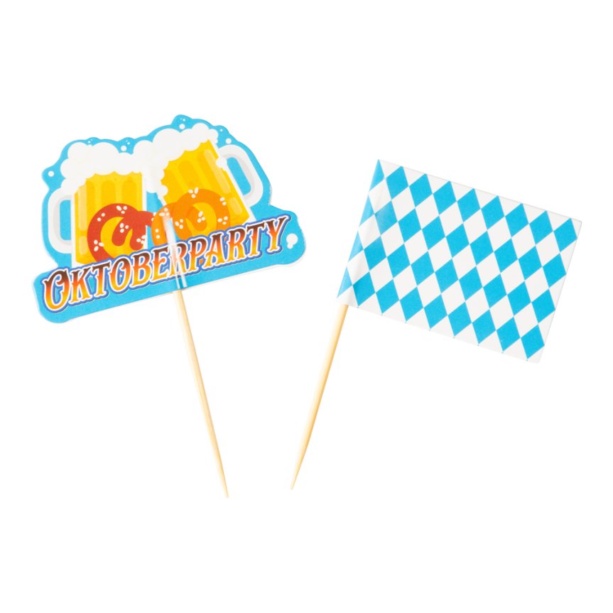 Oktoberfest Cocktailfähnchen 20er-Pack