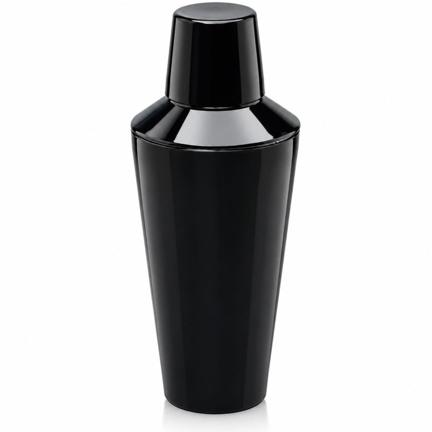 Zoombild von Dreiteiliger Cocktailshaker aus Kunststoff, schwarz