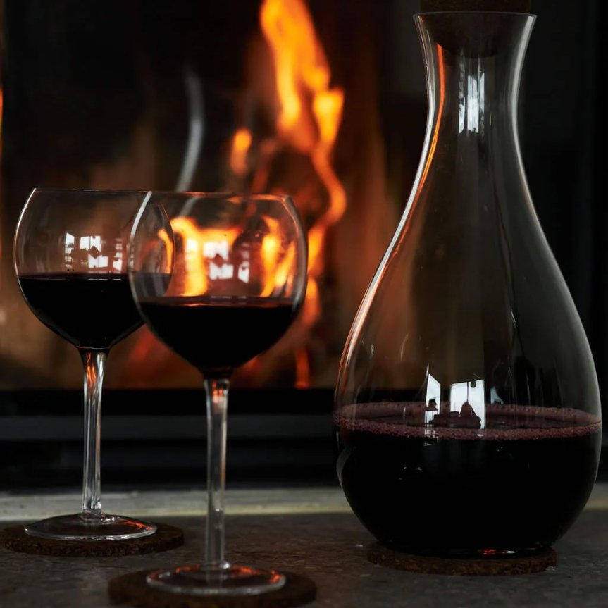 Dante Glasuntersetzer aus Kork 4er-Pack