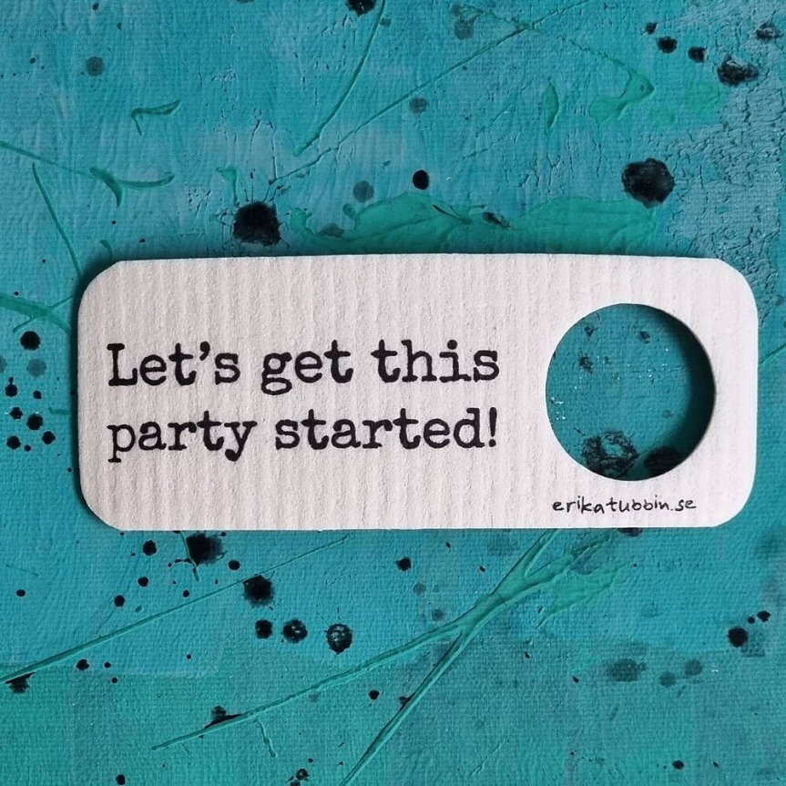 Spültuchkarte PARTY