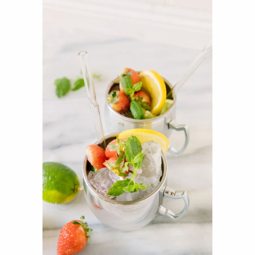 Dora trinkstäbchen und Strohhalm Glas 4er-Pack