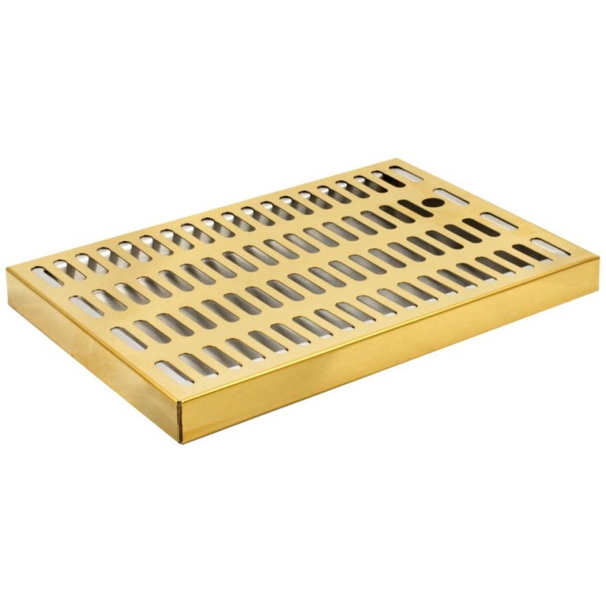 Droppbricka mässingspläterad