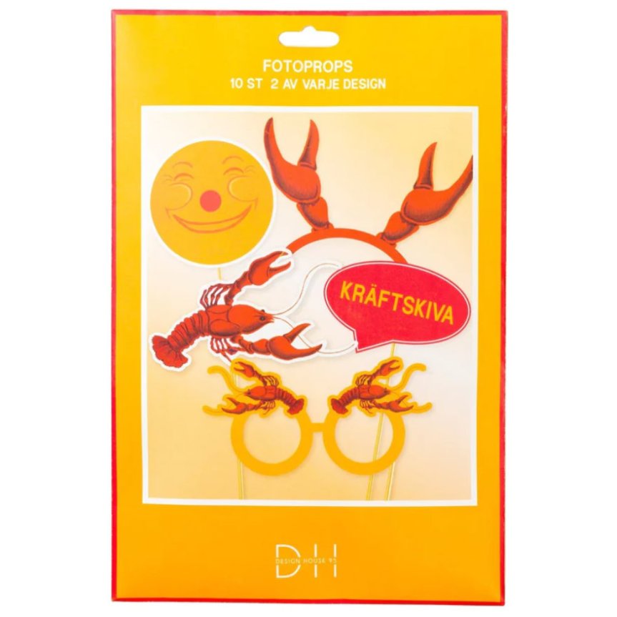 Fotorequisiten Krebsparty 10 Stück