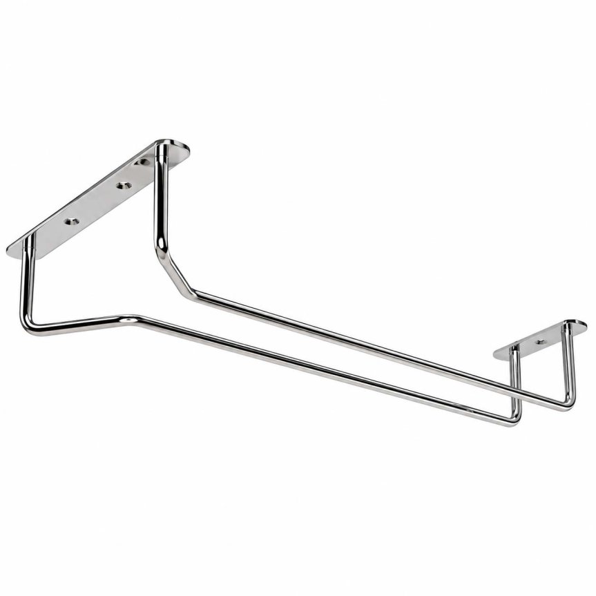 Zoombild von Gläserhalter aus Chrom zum Aufhängen 40 cm, 2er-Pack