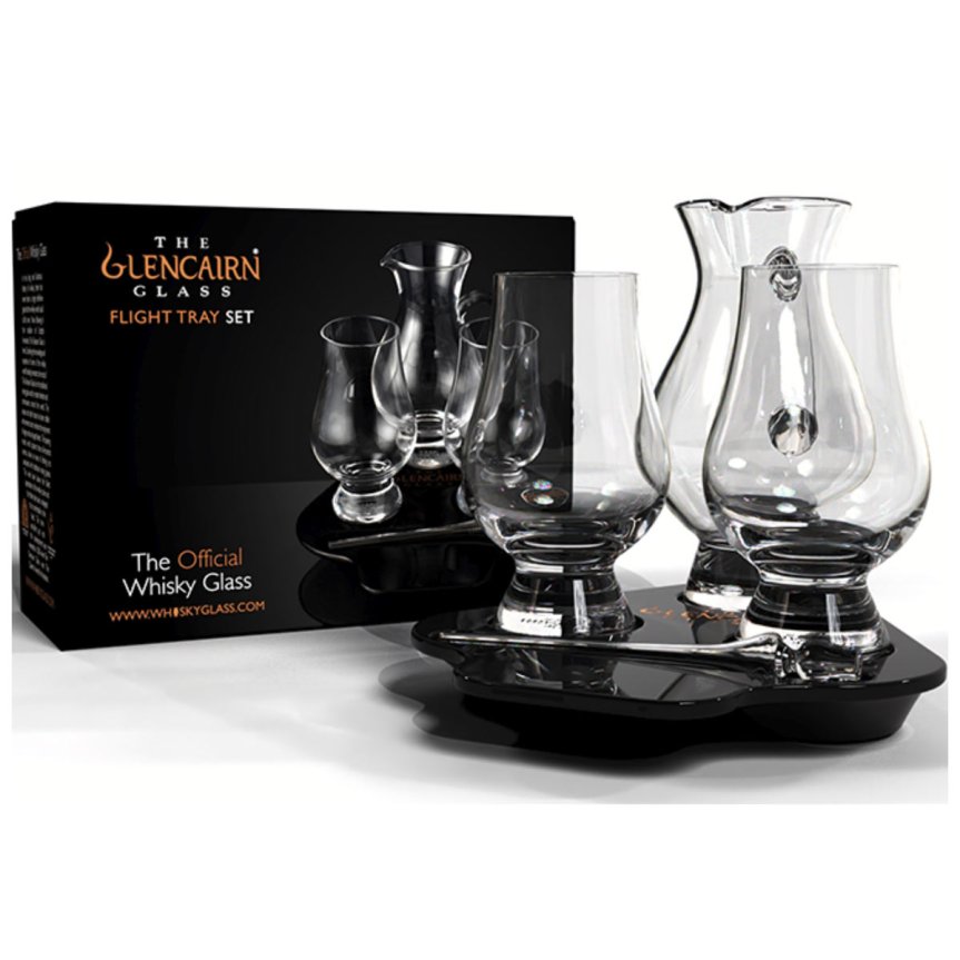 Glencairn Tasting Set – mit handgefertigtem Holzteller
