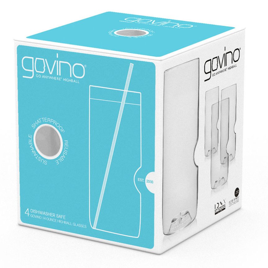 Govino Highballgläser aus Kunststoff im 4er-Pack
