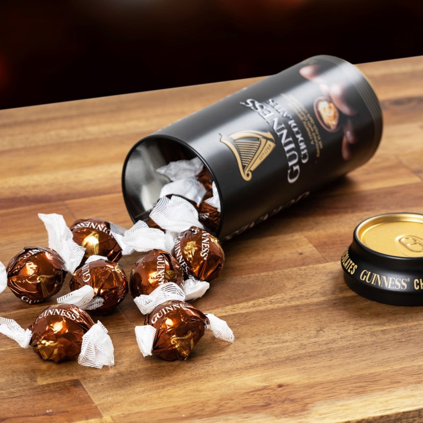 Guinness Trüffel Geschenkrolle Bierdose 125g