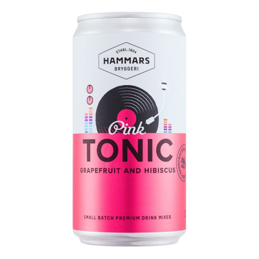 Hammars Pink Tonic Grapefruit & Hibiskus 25 cl 24er-Pack