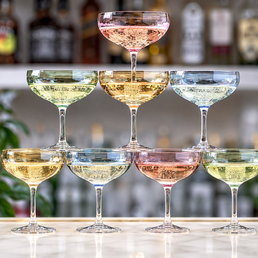 Zoombild von Magnor Happy Champagnerglas Grün Coupe 28 cl