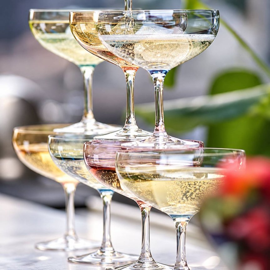 Zoombild von Magnor Happy Champagnerglas Gelb Coupe 28 cl