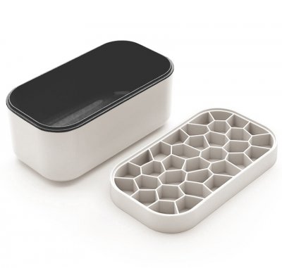 Eiswürfelbehälter mit Eiswürfelform weiß Eiswürfelbehälter Lékué