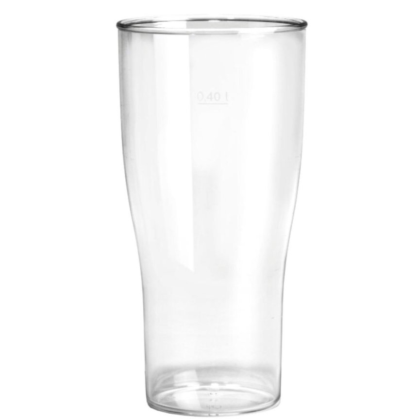 Plastglas Ölglas plast stapelbart